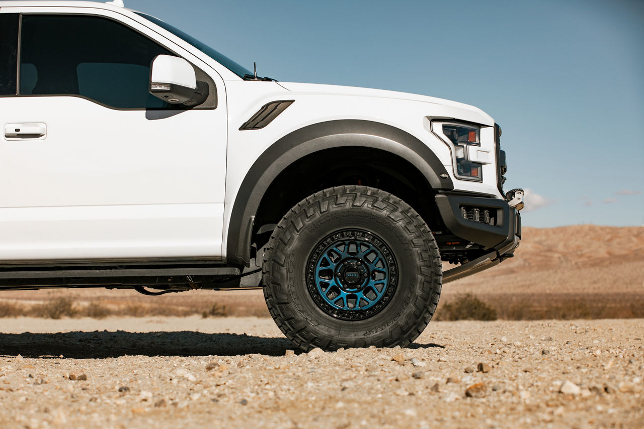 Ford F Raptor Kmc Grs Blue Kmc Wheels